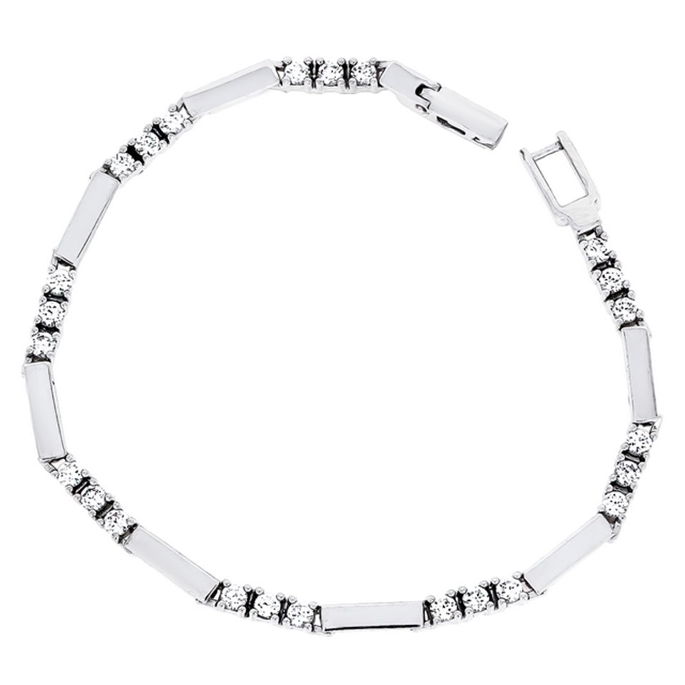 Браслет 896 цирконій білий Rh Timofeev