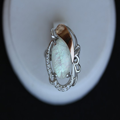 Перстень 315 опал імітація Rh Timofeev