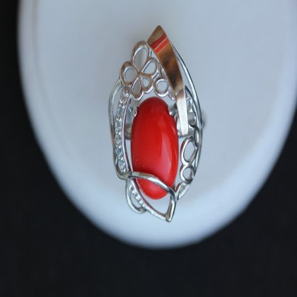 Перстень 316 корал Rh Timofeev 2