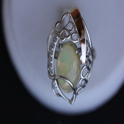 Перстень 316 опал імітація Rh Timofeev