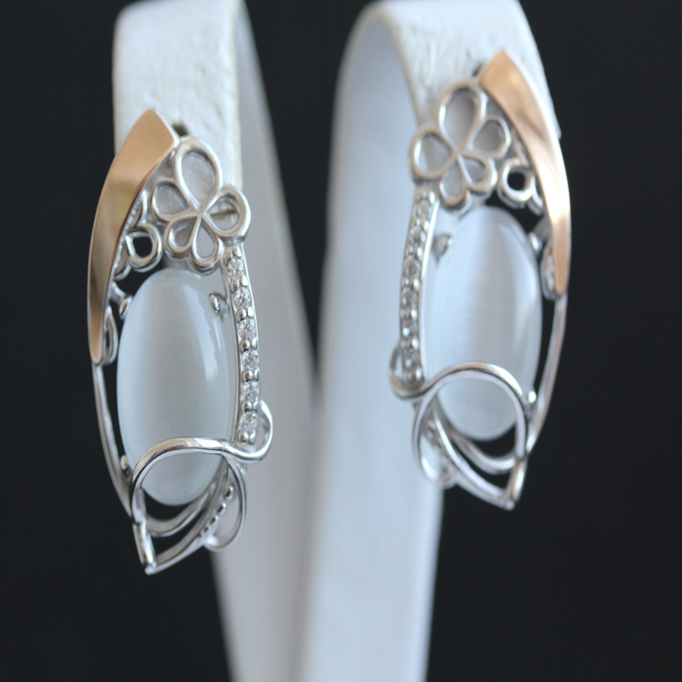 Сережки 316 улексит Rh Timofeev