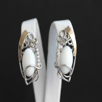 Сережки 316 кохалонг Rh Timofeev