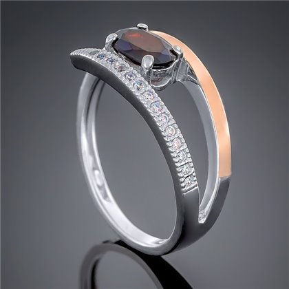 Перстень 496 гранат Rh Timofeev