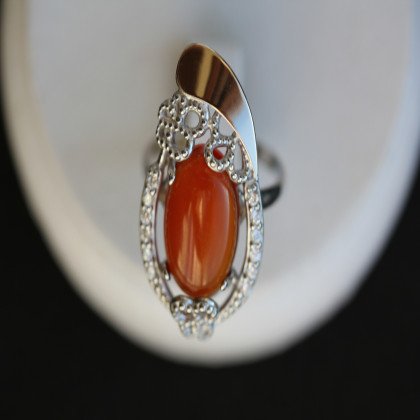 Перстень 318 сердолік Rh Timofeev
