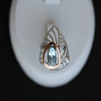 Перстень 337 топаз Rh Timofeev