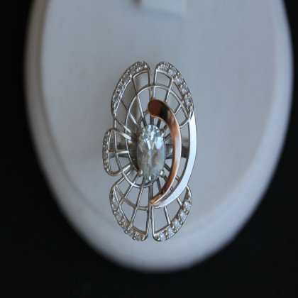 Перстень 339 топаз Rh Timofeev