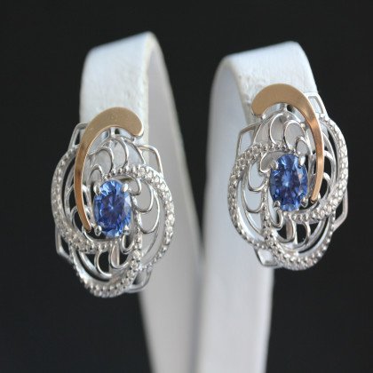 Сережки 349 альпініт монтана Rh Timofeev