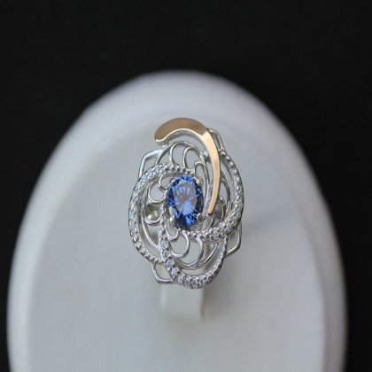 Перстень 349 альпініт монтана Rh Timofeev