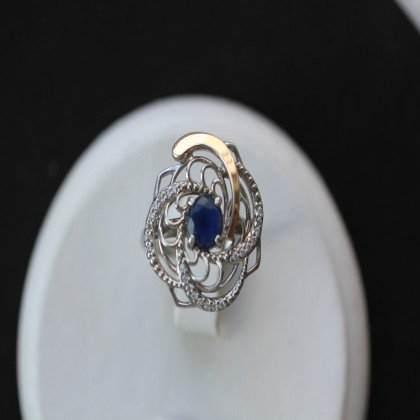 Перстень 349 альпініт синій Rh Timofeev