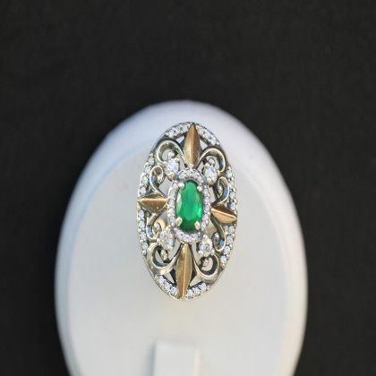 Перстень 366 альпініт зелений Timofeev