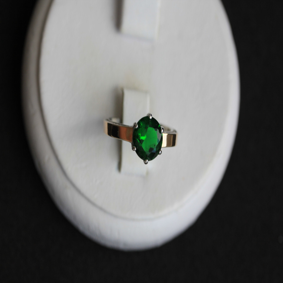 Перстень 370 альпініт зелений Rh Timofeev