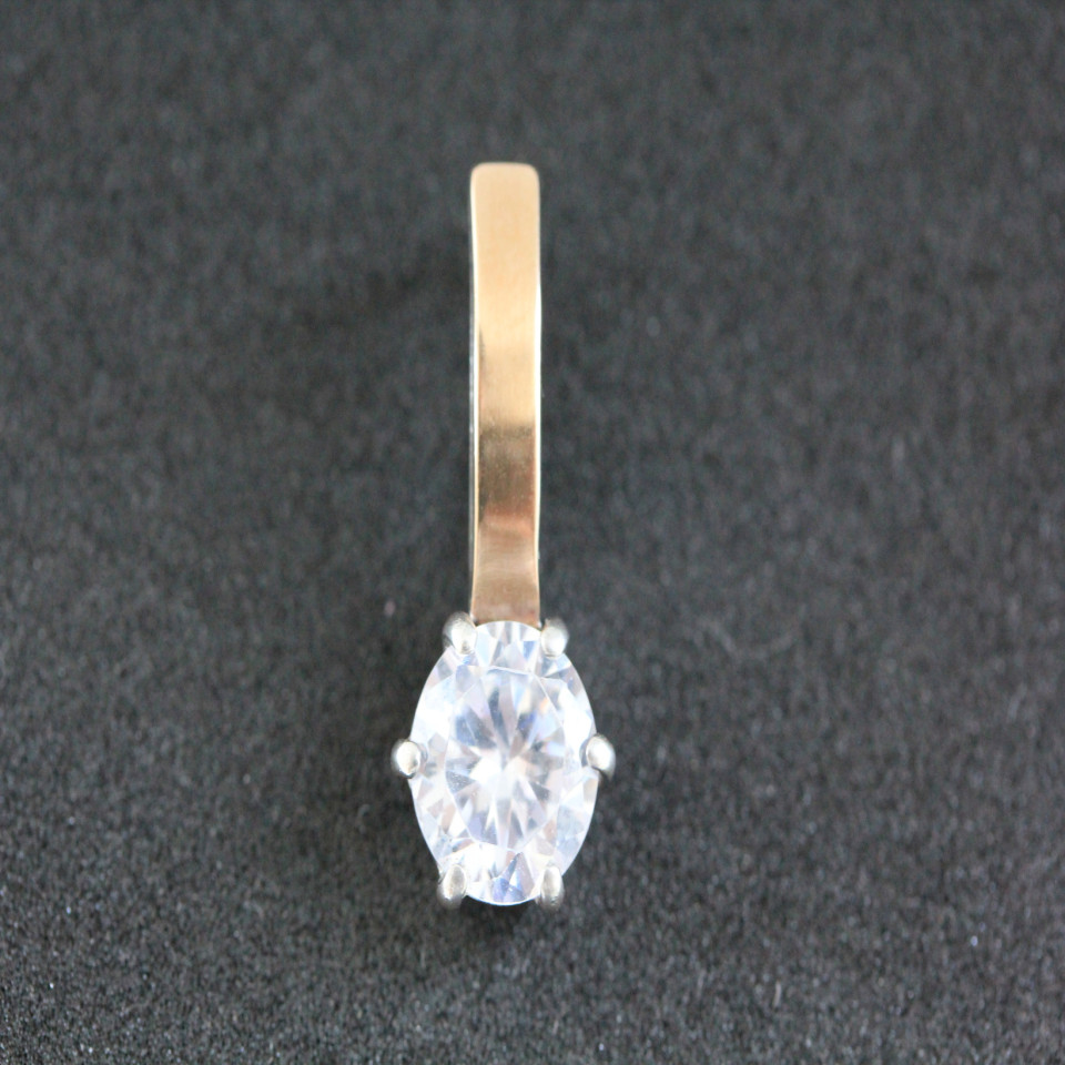 Підвіс 370 цирконій білий Rh Timofeev