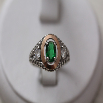 Перстень 373 альпініт зелений Rh Timofeev