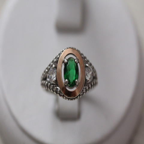 Перстень 373 альпініт зелений Rh Timofeev