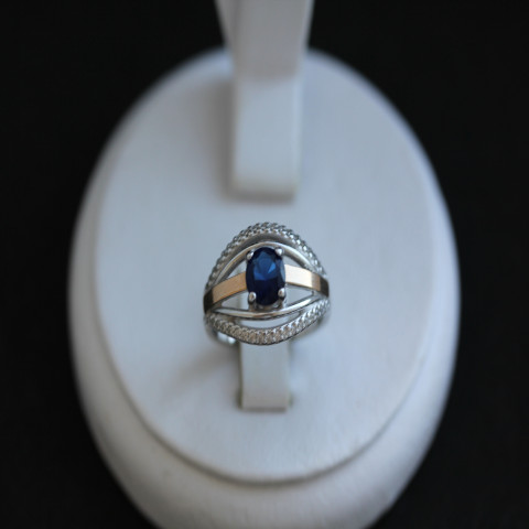 Перстень 377 альпініт синій Rh Timofeev