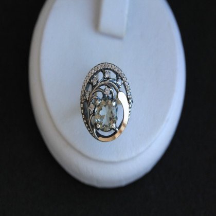 Перстень 378 аметист зелений Timofeev