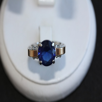 Перстень 384 альпініт синій Rh Timofeev