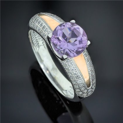 Перстень 486 аметист Rh Timofeev