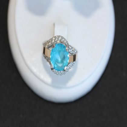 Перстень 385 альпініт блакитний Rh Timofeev