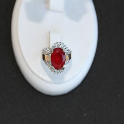 Перстень 385 альпініт червоний Rh Timofeev