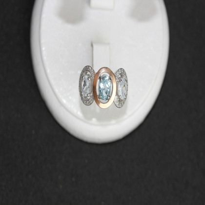 Перстень 393 топаз Rh Timofeev