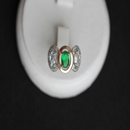 Перстень 393 альпініт зелений Rh Timofeev