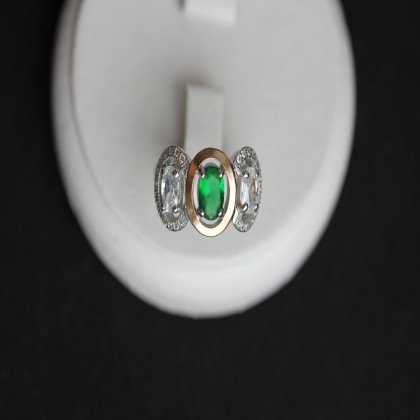 Перстень 393 альпініт зелений Rh Timofeev