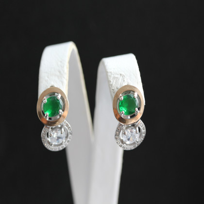 Сережки 393 альпініт зелений Rh Timofeev