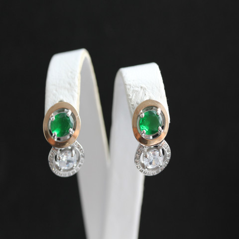 Сережки 393 альпініт зелений Rh Timofeev