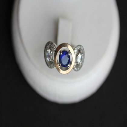 Перстень 394 альпініт синій Rh Timofeev