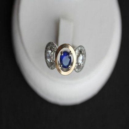 Перстень 394 альпініт синій Rh Timofeev