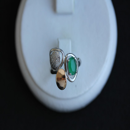 Перстень 397 альпініт зелений Rh Timofeev