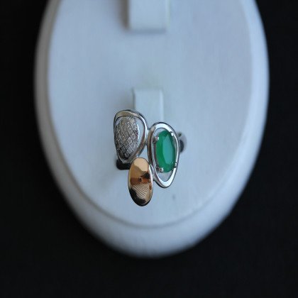 Перстень 397 альпініт зелений Rh Timofeev