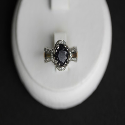 Перстень 552 авантюрин синій Rh Timofeev