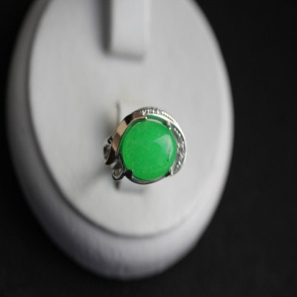 Перстень 277 авантюрин зелений Rh Timofeev 2