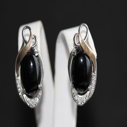 Сережки 277 онікс Rh Timofeev