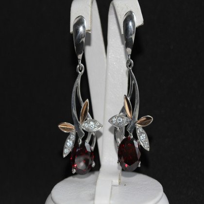 Сережки 53 червоні Rh Timofeev