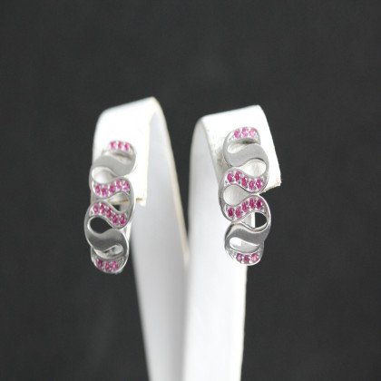 Сережки 567 цирконій кр. Rh Timofeev