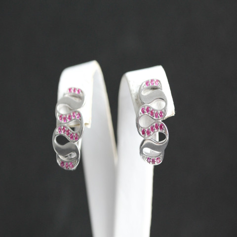 Сережки 567 цирконій кр. Rh Timofeev