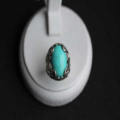 Перстень 592 бірюза імітація Timofeev