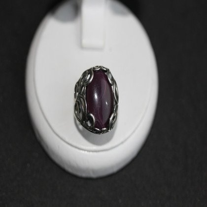 Перстень 592 улексит баклажан Timofeev 2