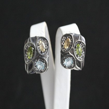 Сережки 597 кольорові Timofeev