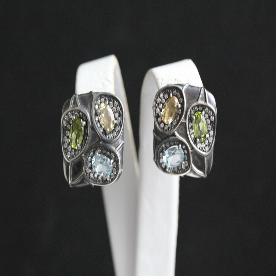 Сережки 597 кольорові Timofeev