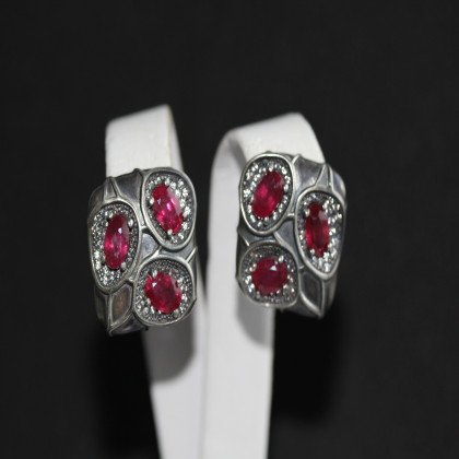 Сережки 597 рубин Timofeev