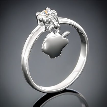 Перстень 473(4) цирконій білий Rh Timofeev