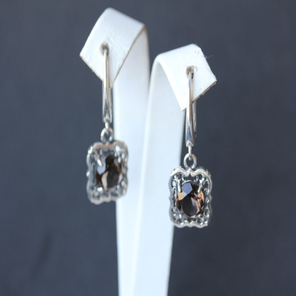 Сережки 610 раухтопаз Timofeev