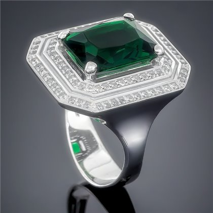 Перстень 455 альпініт зелений Rh Timofeev