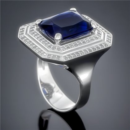 Перстень 455 альпініт синій Rh Timofeev