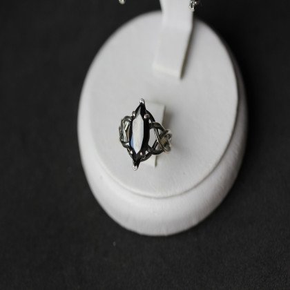 Перстень 615 цирконій чорний Timofeev