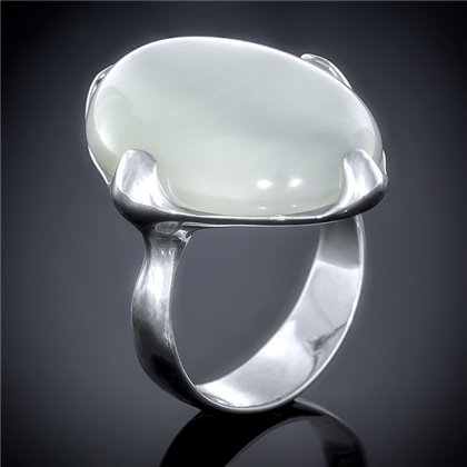 Перстень 449 улексит світлий Rh Timofeev